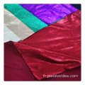 Robe de mode rouge brillant revêtement en polyfibre sur tissu tissu en nylon brillant Tissus d&#39;été tricotés